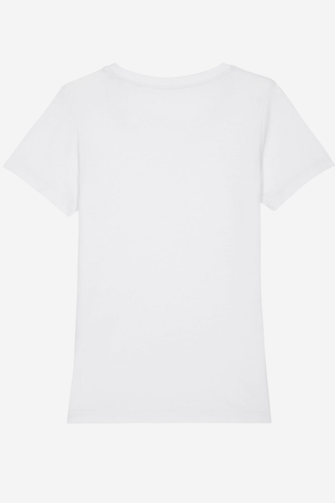 T-shirt Femme Encolure Danseuse Blanc Neige Dos