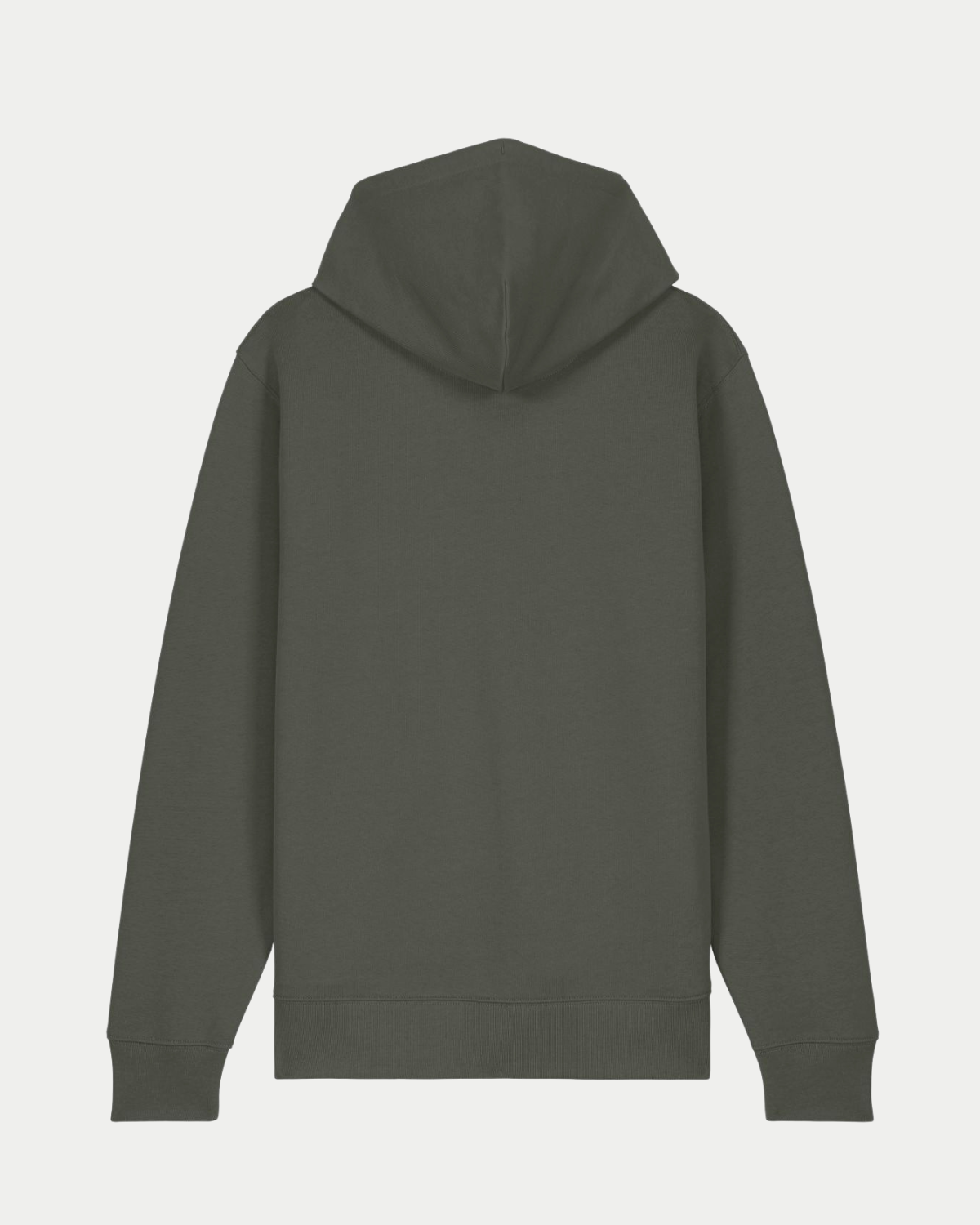 Sweat Capuche Kaki Dos