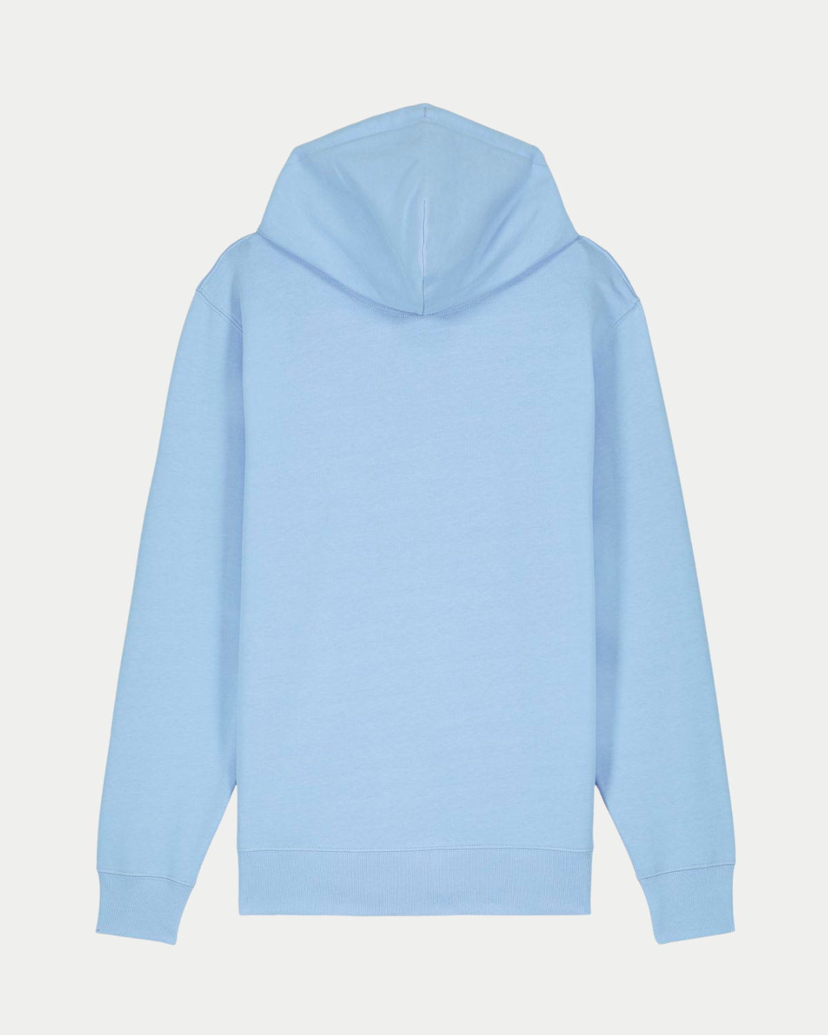 Sweat Capuche Zip Bleu Ciel Dos