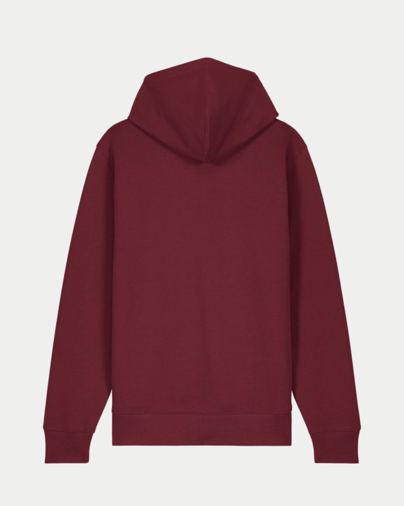 Sweat Capuche Zip Bordeaux Dos