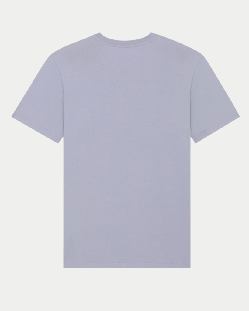 T-Shirt Coton Bio Bleu Orage Dos