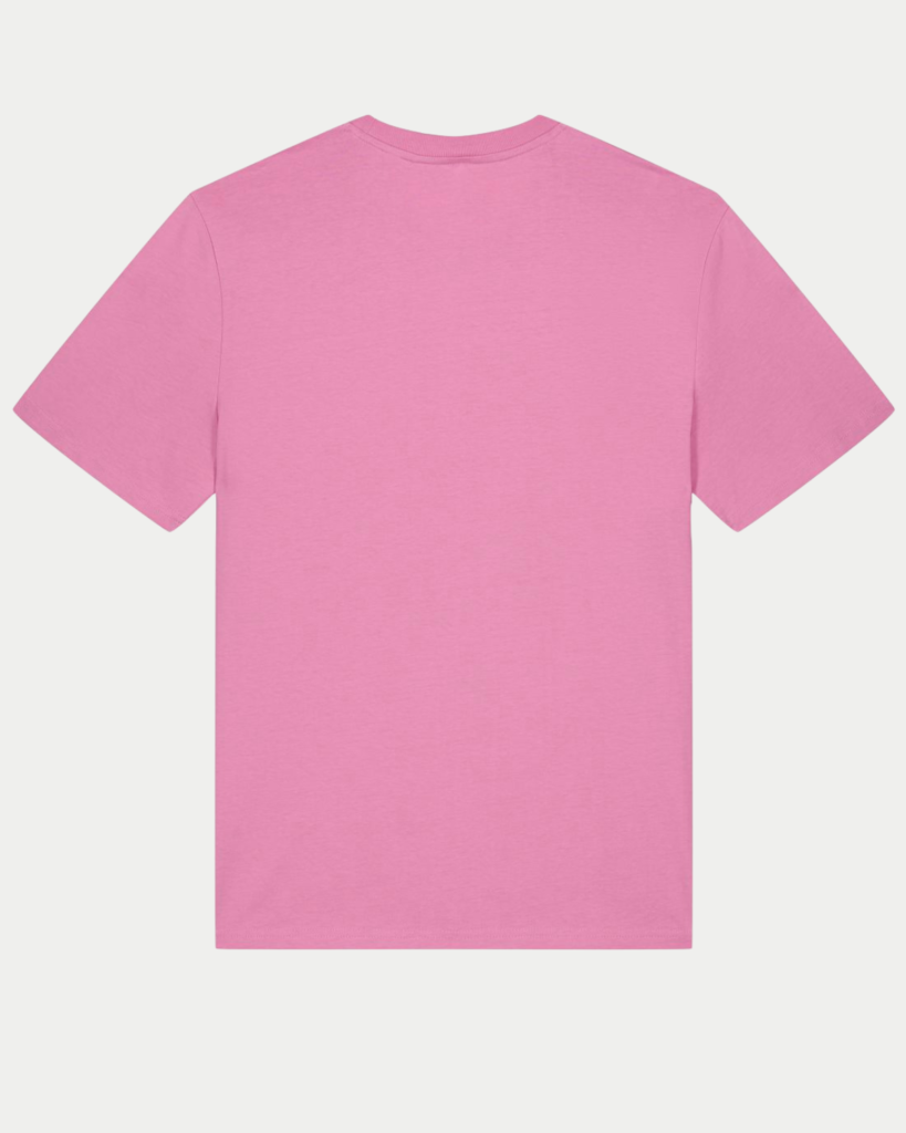 T-Shirt Coton Bio Rose Bubblegum Dos