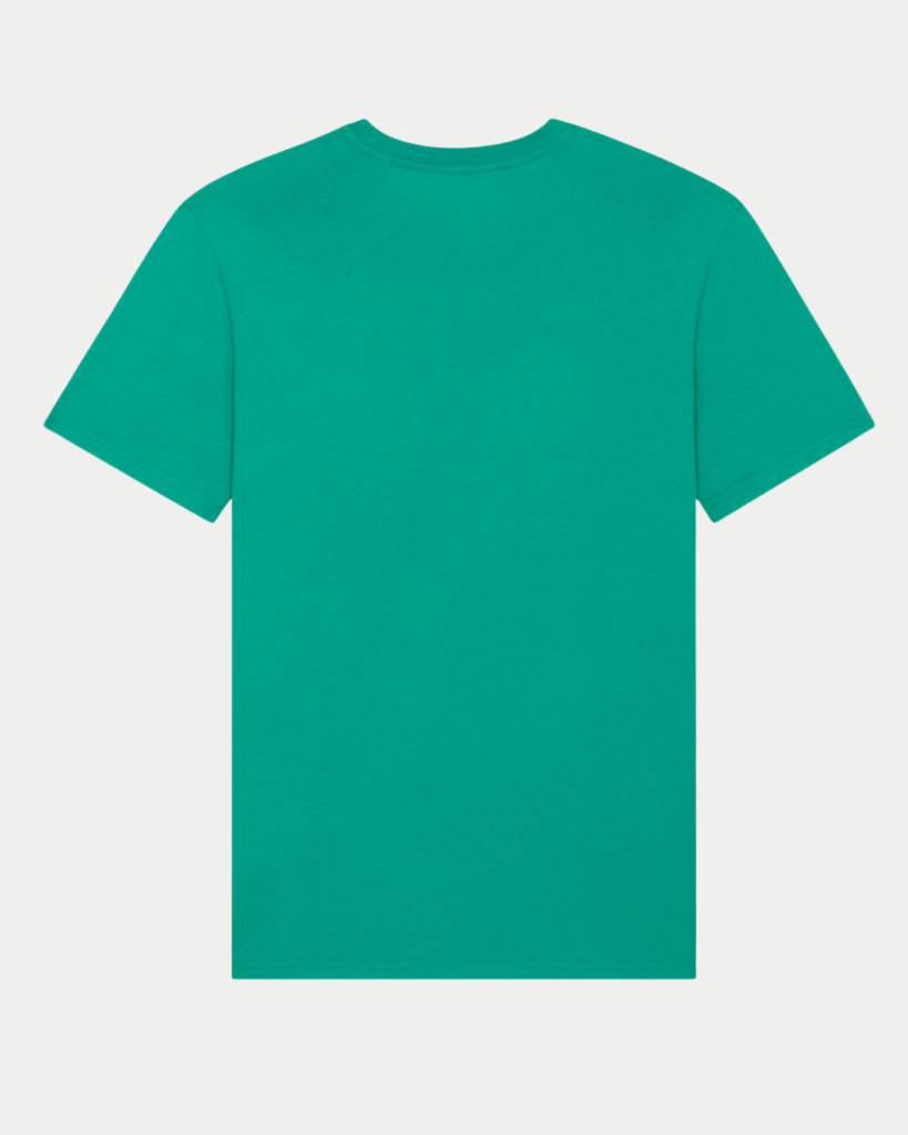 T-Shirt Coton Bio Vert Malachite Dos