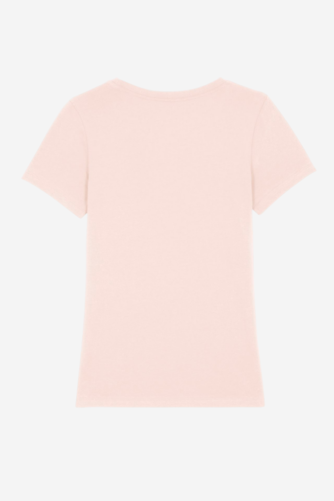 T-shirt Femme Encolure Danseuse Rose Poudré Dos