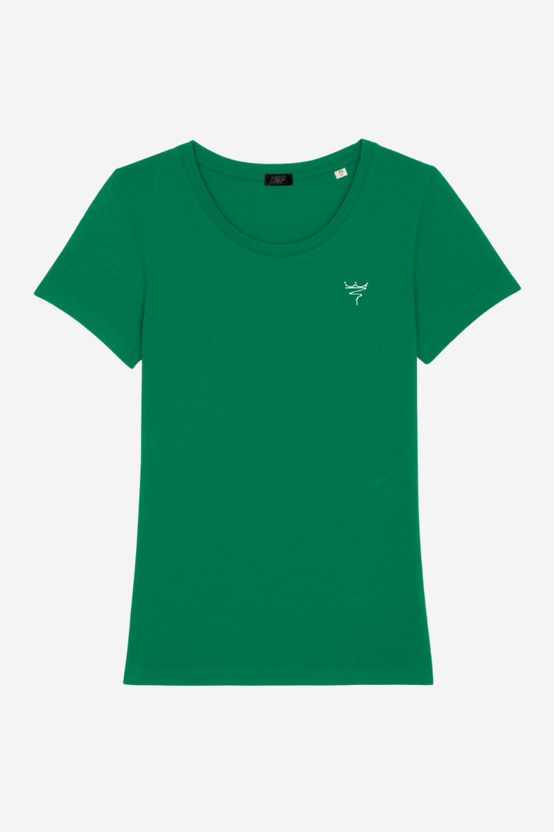 T-shirt Femme Encolure Danseuse Vert Sapin