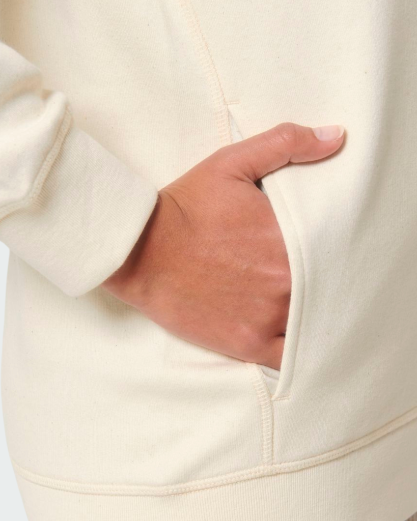 Sweat Capuche Naturel Manches