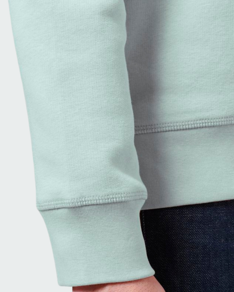 Sweat Col Rond Manches Bleu Caraïbes
