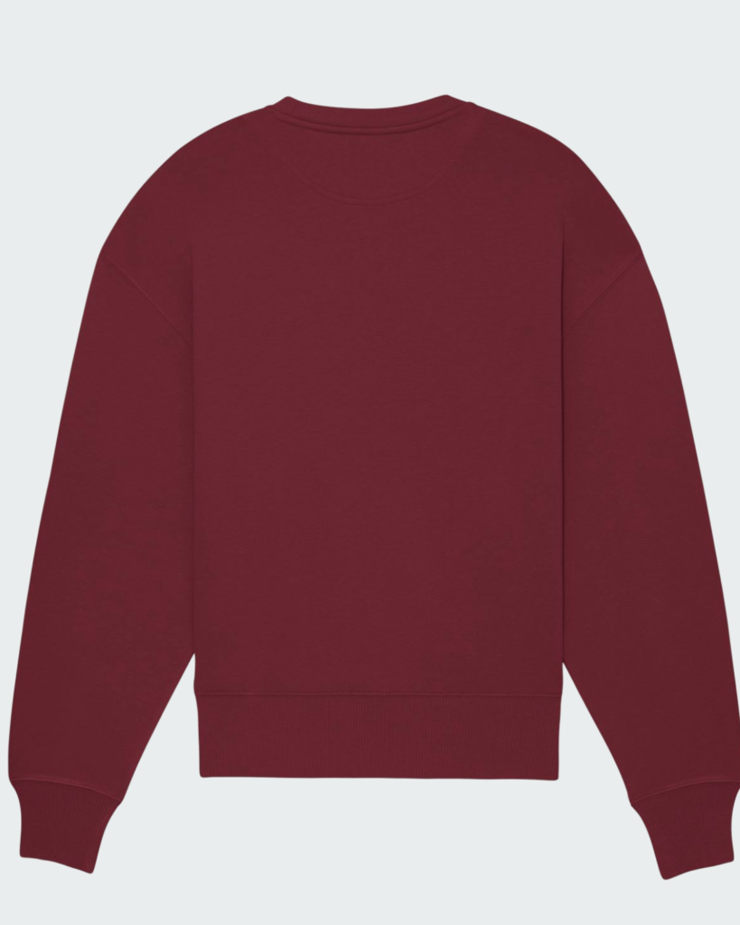 Sweat Loose Bordeaux Dos