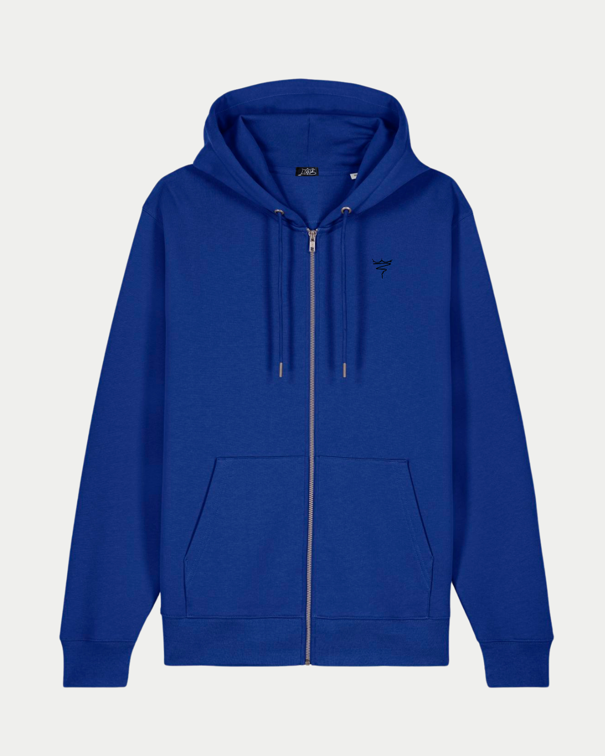 Sweat Capuche Zip Bleu de Travail