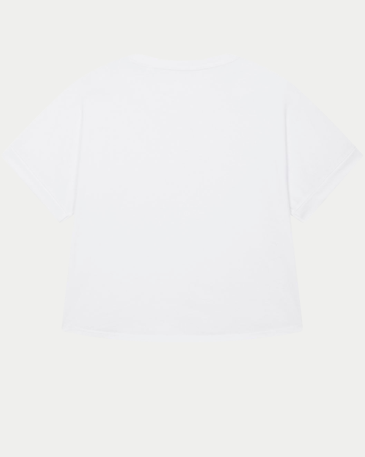 T-Shirt Ample Femme Blanc Neige Dos